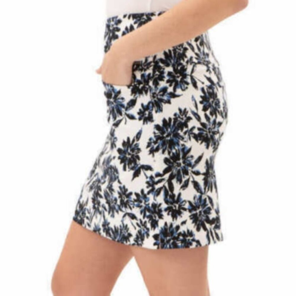 S.C. & CO Ladies‎ Golf Skorts Womens Large Floral 2 Front Pockets Tummy Control